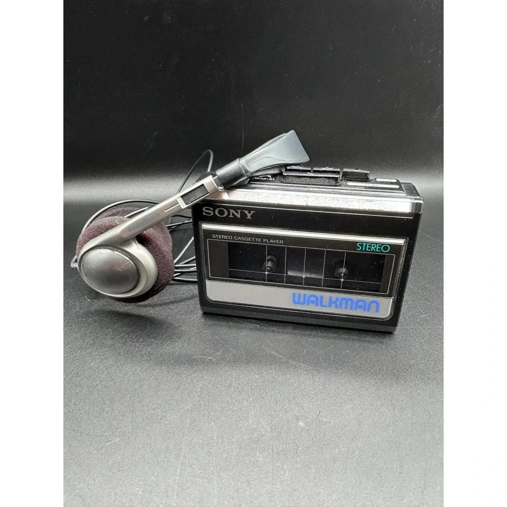 Sony Walkman WM-41 Black Portable Compact Stereo Cassette Player